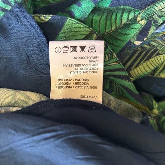 Indi & co parrot palm print womens trousers eu 36 size 6 - Picture 7 of 8